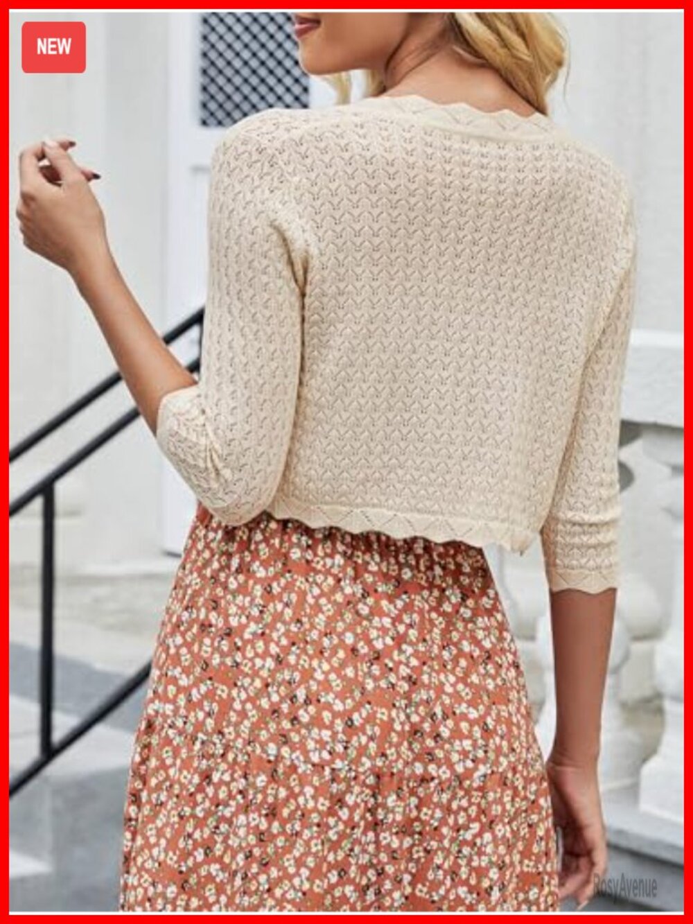 Women's Bolero Shrug Cropped Cardigan Knit Sweaters Open Front Casual Elegant - Picture 5 of 7